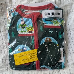 Little Sleepies Kids Pajama Set - Red and Green